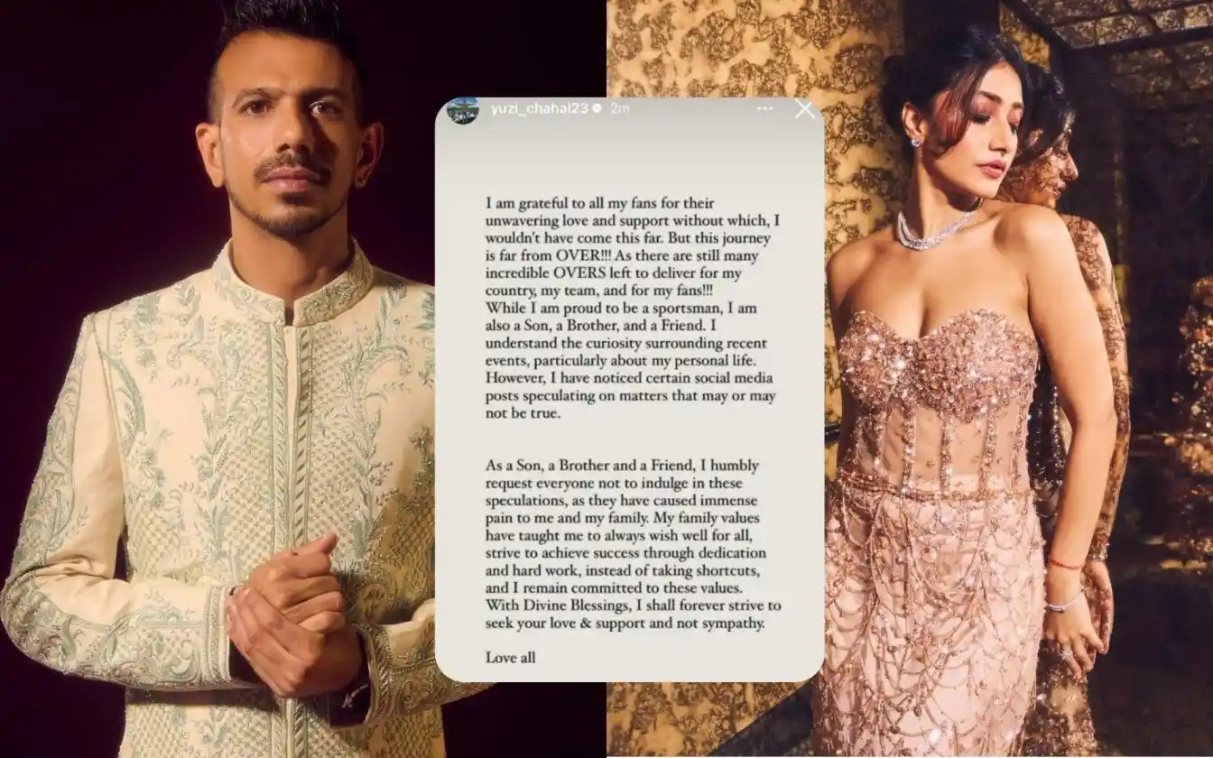'May or may not be true'- Yuzvendra Chahal breaks silent on divorce rumours with Dhanashree Verma