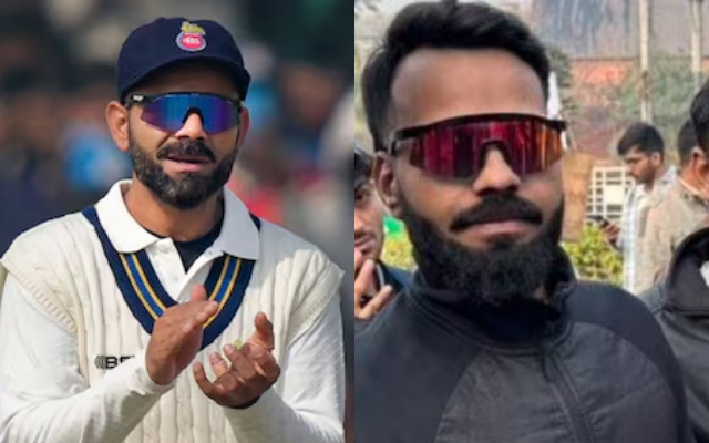Ranji Trophy 2024-25: Virat Kohli's Doppelganger Attends Delhi vs Railways Match in Arun Jaitley Stadium