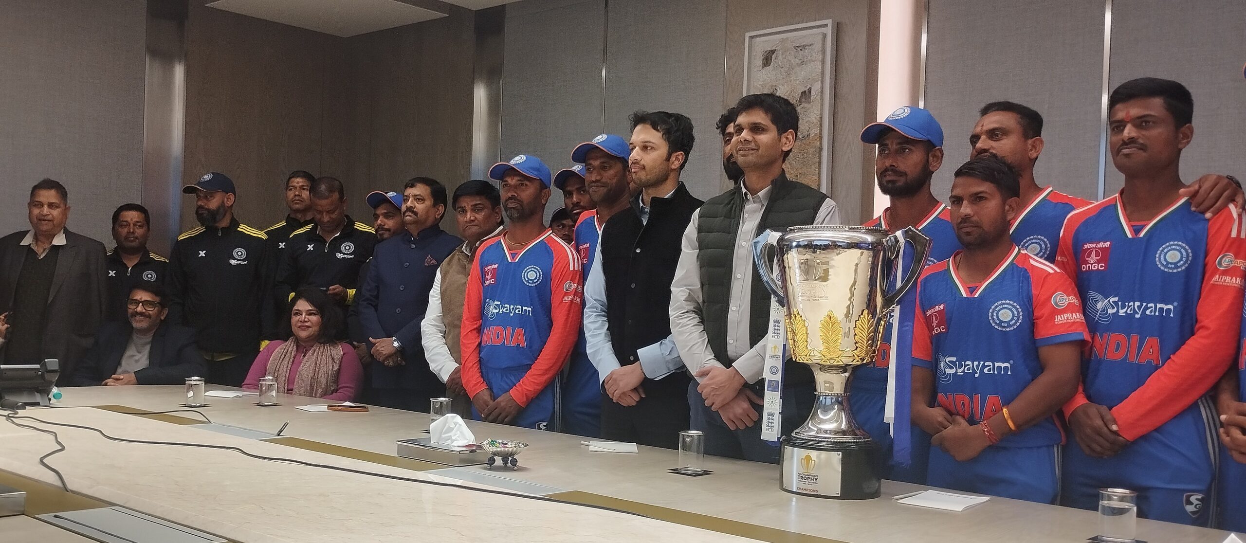 Indian team that won PD Champions Trophy was felicitated in grand ceremony