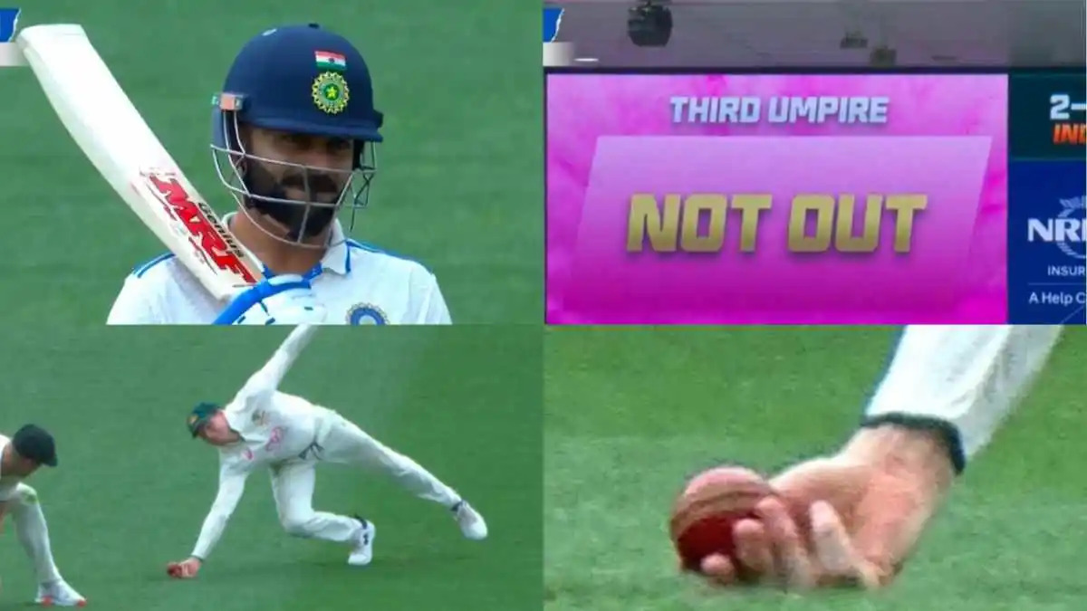 '100%, I got my hands underneath the ball'- Steve Smith disagrees with 3rd umpire's 'Not Out' call to Virat Kohli's catch