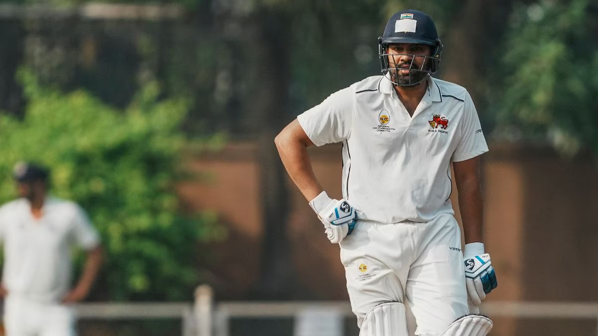 Rohit Sharma got out cheaply in the Ranji Trophy match against Jammu and Kashmir