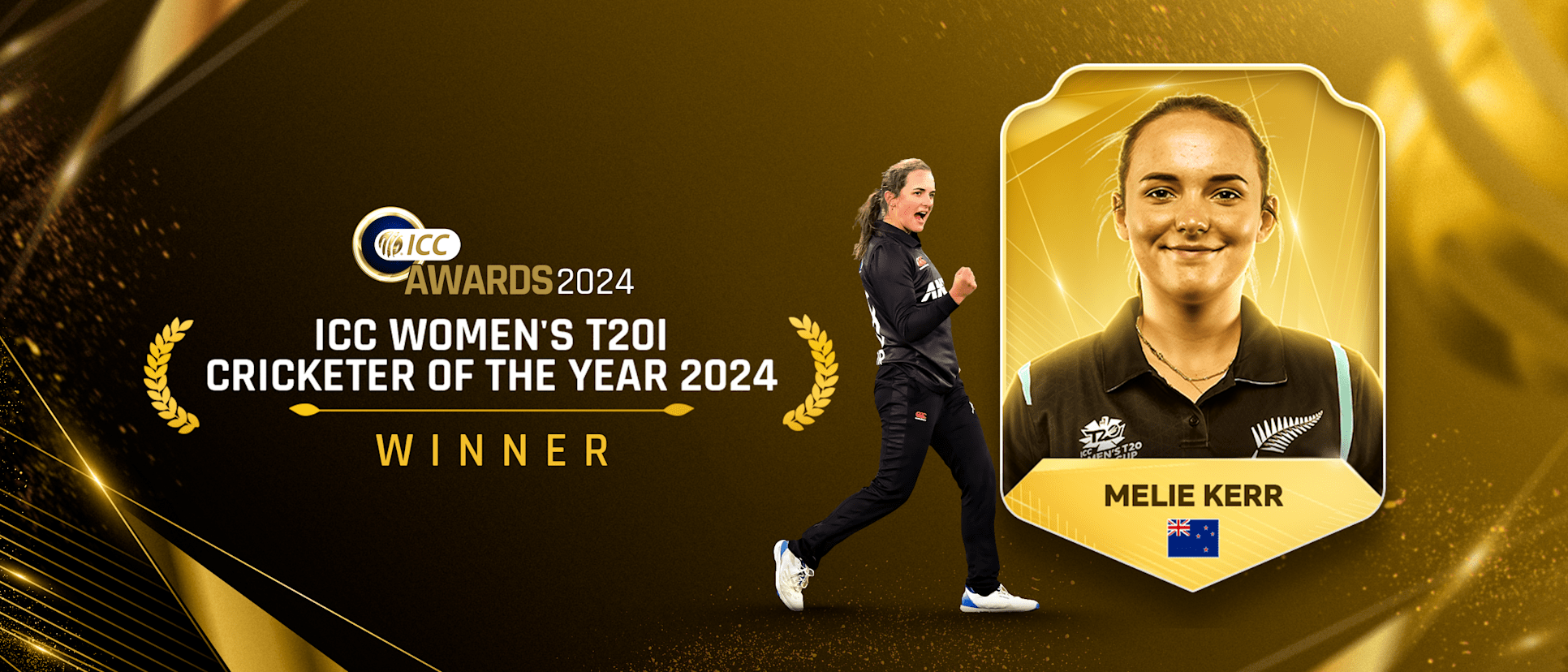 ICC Awards 2024: Amelia Kerr named ICC Women's Cricketer of the Year