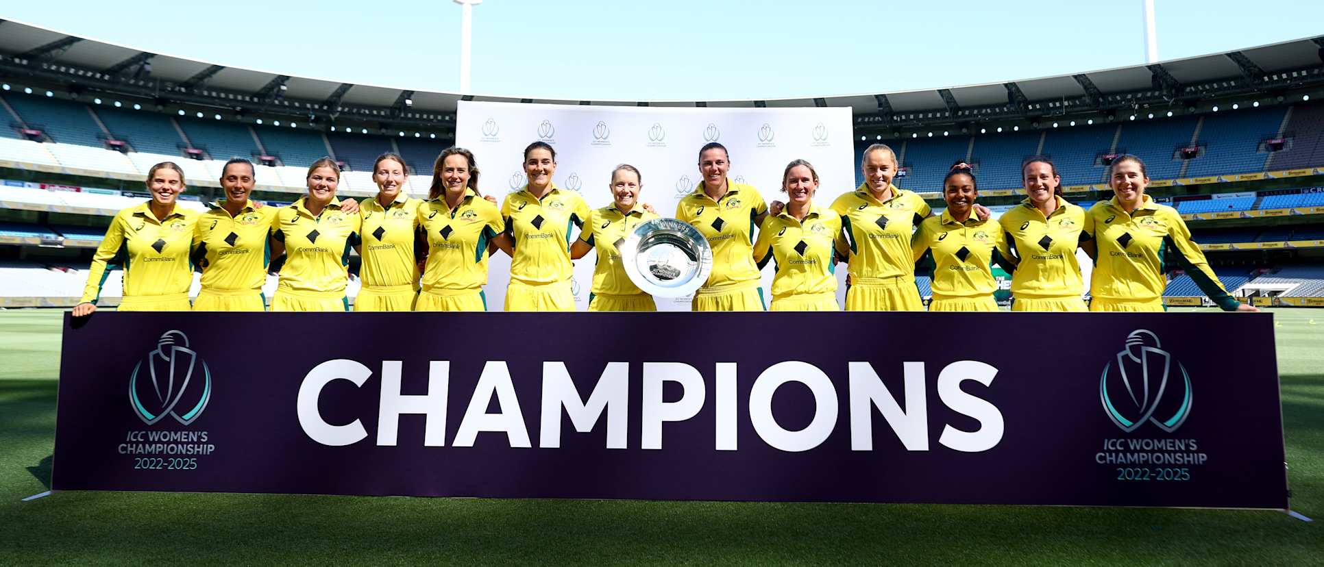 Australia presented with ICC Women's Championship Trophy