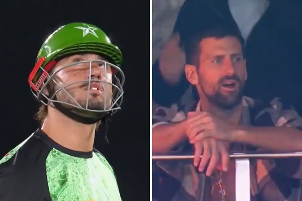 WATCH: 'Gobsmacked' Novak Djokovic left stunned by Marcus Stoinis' towering shot: video goes viral