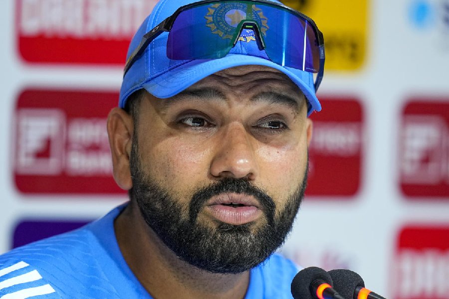 "We have three all-rounders and two spinners," Rohit Sharma says in response to criticism of India's selection.
