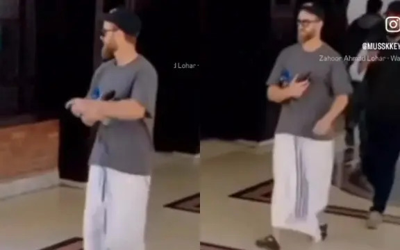 WATCH: Kane Williamson dons dhoti in Karachi ahead of Champions Trophy opener