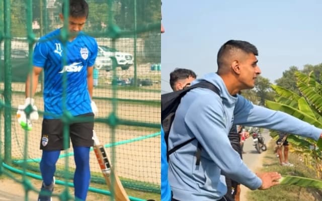 Watch: Sunil Chhetri turns cricketer before of Pakistan vs India clash,video goes viral
