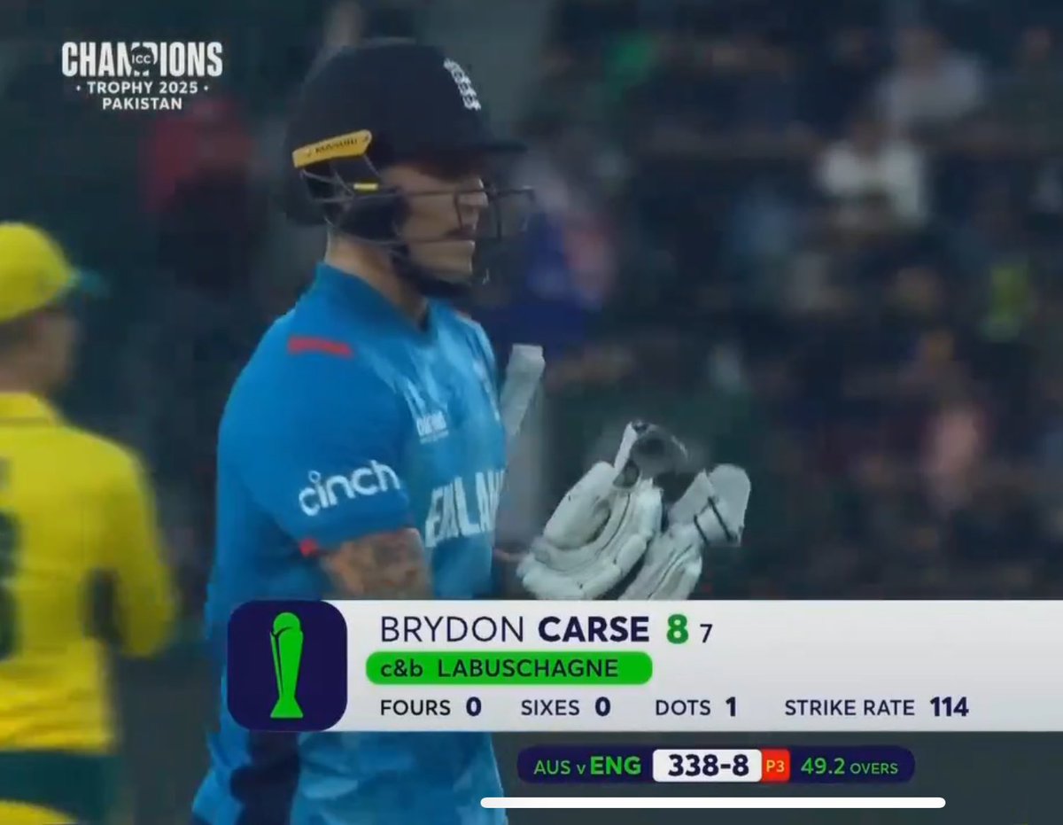 Watch: Champions Trophy 2025: Marnus Labuschagne holds on to skier to dismiss Brydon Carse