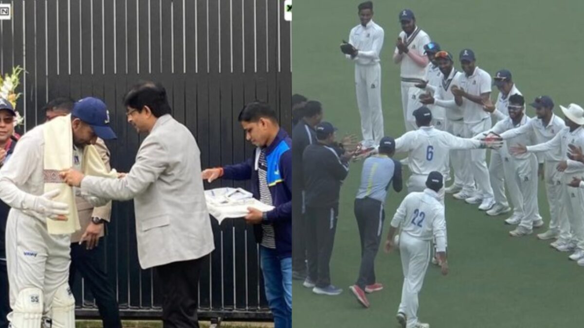 Ranji Trophy 2024-25: Wriddhiman Saha receives guard of honour, gets felicitated by CAB in last match