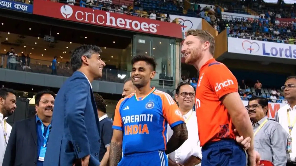 WATCH: Rishi Sunak's surprise cricket cameo Meets Buttler & Suryakumar in epic Wankhede moment!