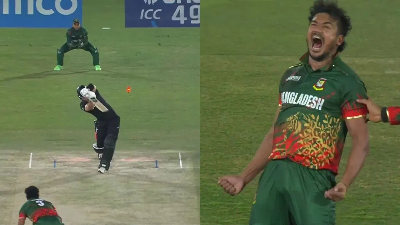 Video of the Day: Champions Trophy 2025: Taskin Ahmed cleans up Will Young with ripper