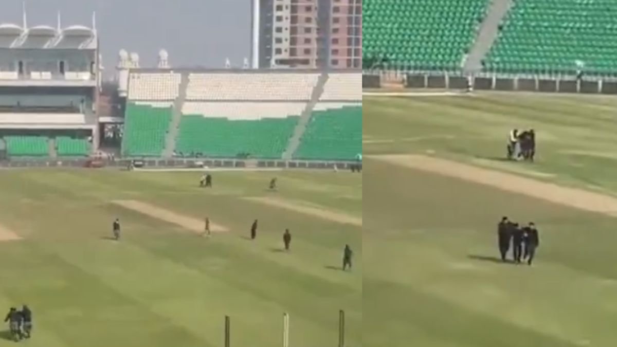WATCH: Security guards train in Lahore Stadium to catch intruders in Champions Trophy 2025