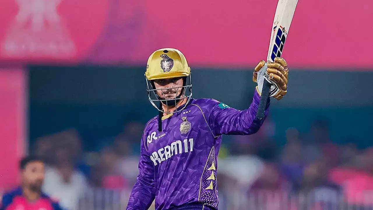 ‘Spinners made it very difficult’- Quinton de Kock on pitch in RR vs KKR match