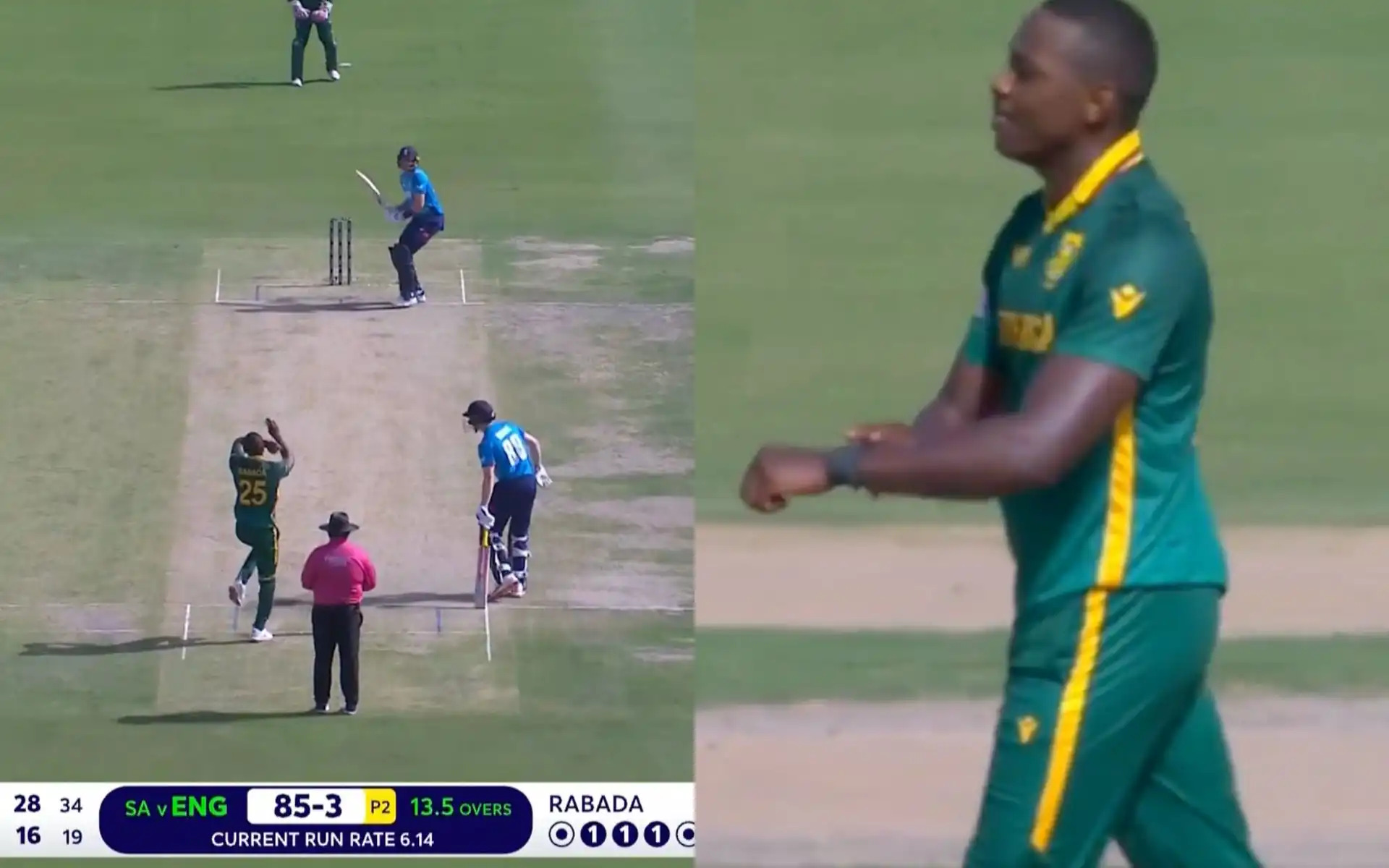 Watch: Kagiso Rabada fumes as Joe Root pulls out, takes his time to face delivery