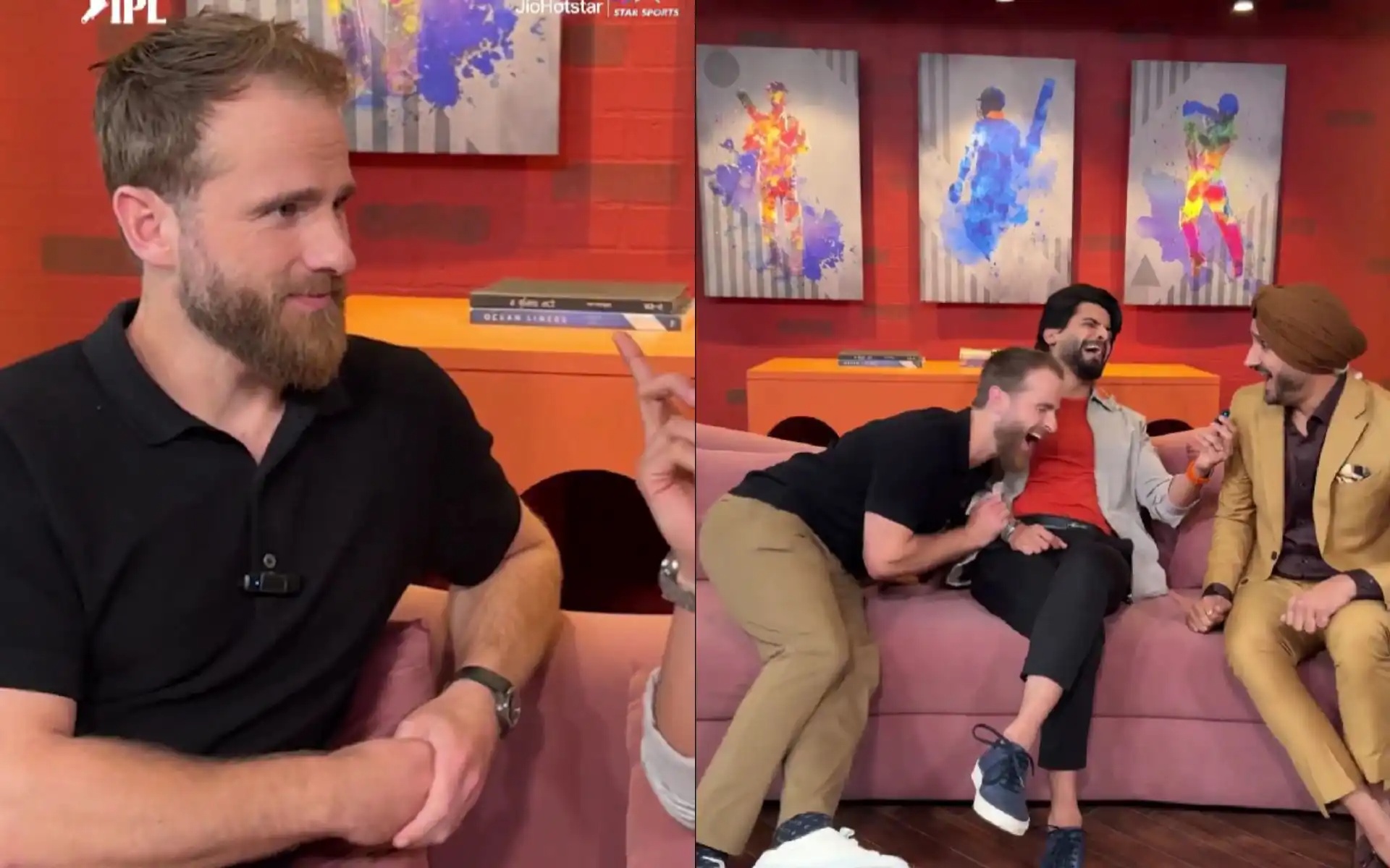 WATCH: Kane Williamson takes funny Hindi lessons from Harbhajan Singh, video goes viral