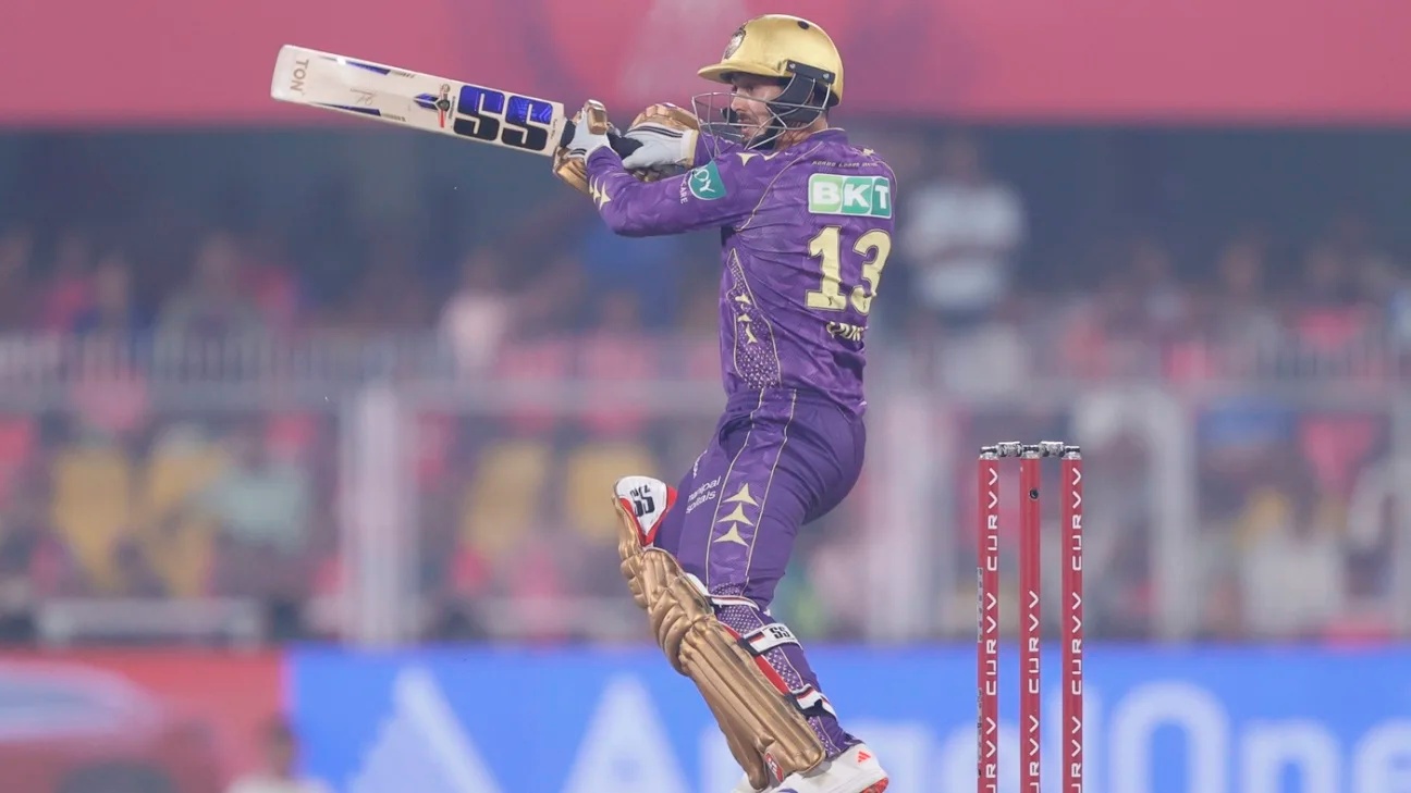 [WATCH] IPL 2025: Quinton de Kock finish fast chase with an unbeaten 97 to secure KKR's 1st win of IPL 2025