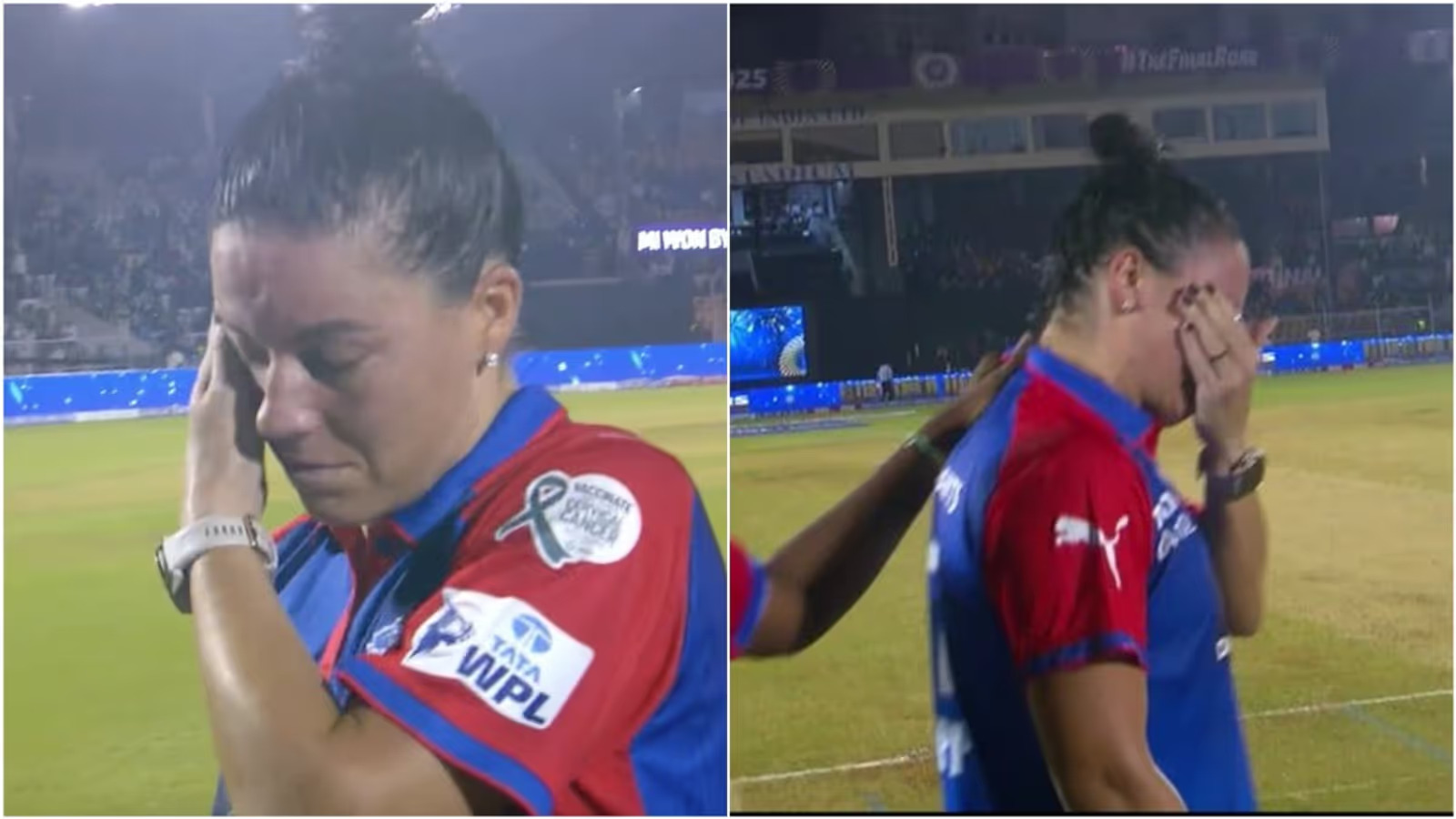 WATCH: South Africa's Marizanne Kapp in tears after Delhi Capitals lose WPL Final