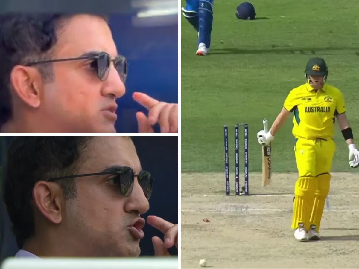 Champions Trophy 2025: Gautam Gambhir celebrates in extreme joy after Steve Smith's wicket, video goes viral