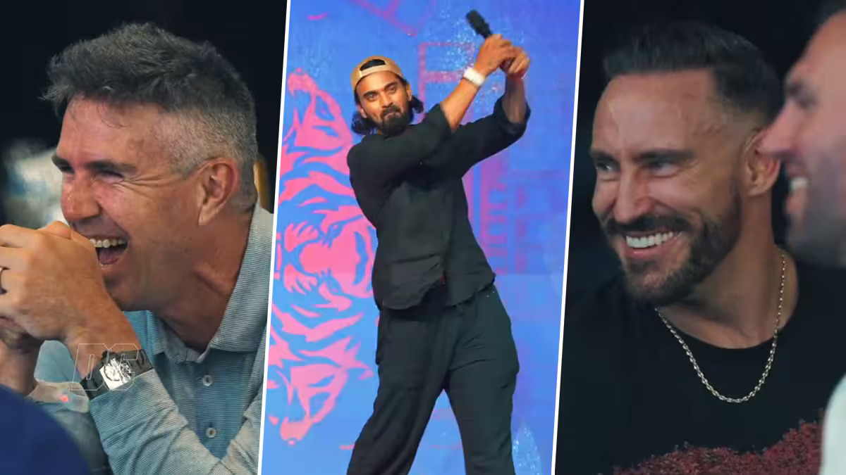 [WATCH] IPL 2025: KL Rahul mimics Kevin Pietersen and Faf du Plessis' batting stance in DC team dinner