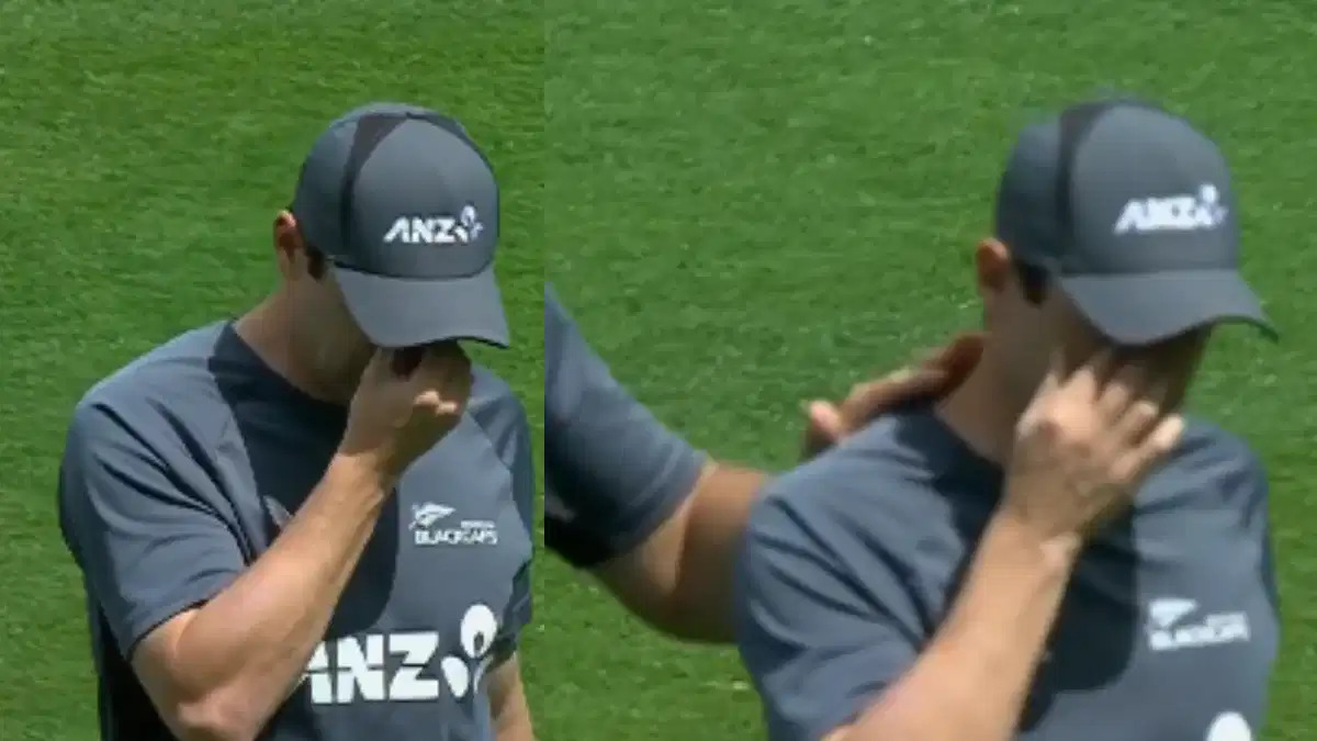 WATCH: Matt Henry breaks down after getting ruled out of Champions Trophy final.