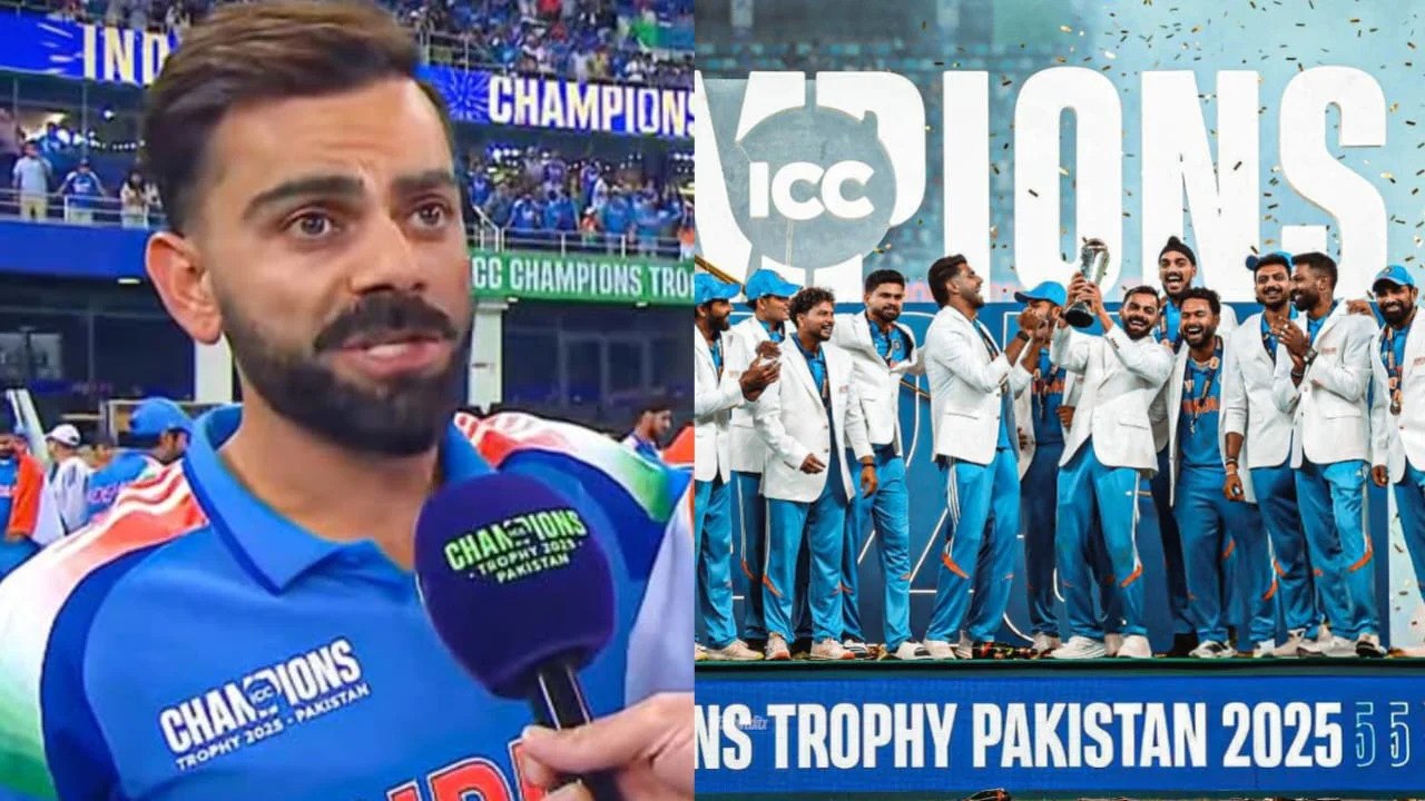 'Wanted to bounce back after tough Australia tour'- Virat Kohli after India's win Champions Trophy
