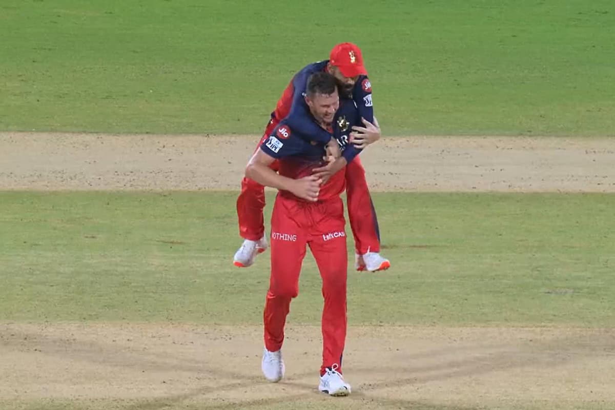 [Watch] IPL 2025: Virat Kohli's fiery celebration as Ruturaj Gaikwad falls for duck!