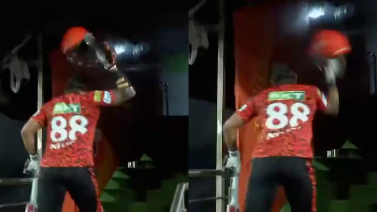 [WATCH] IPL 2025: Nitish Kumar Reddy throws helmet in angst after dismissal in SRH vs LSG clash