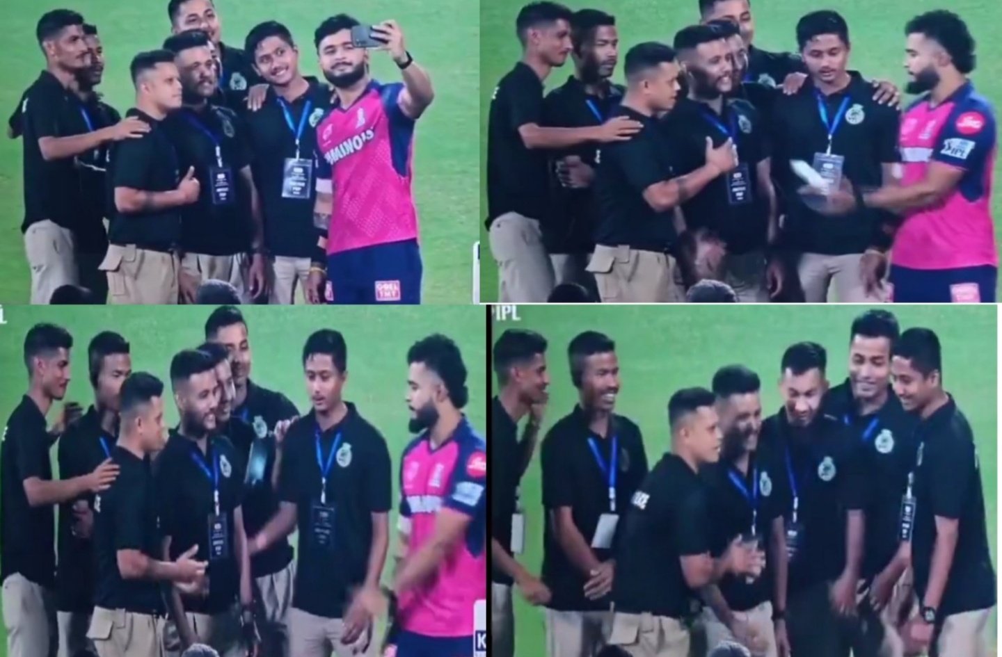 [WATCH] IPL 2025: Riyan Parag tosses away phone after taking selfie with ground staff in Guwahati