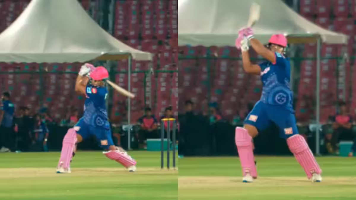 Watch: Vaibhav Suryavanshi displays power game in RR's practice session ahead of IPL 2025