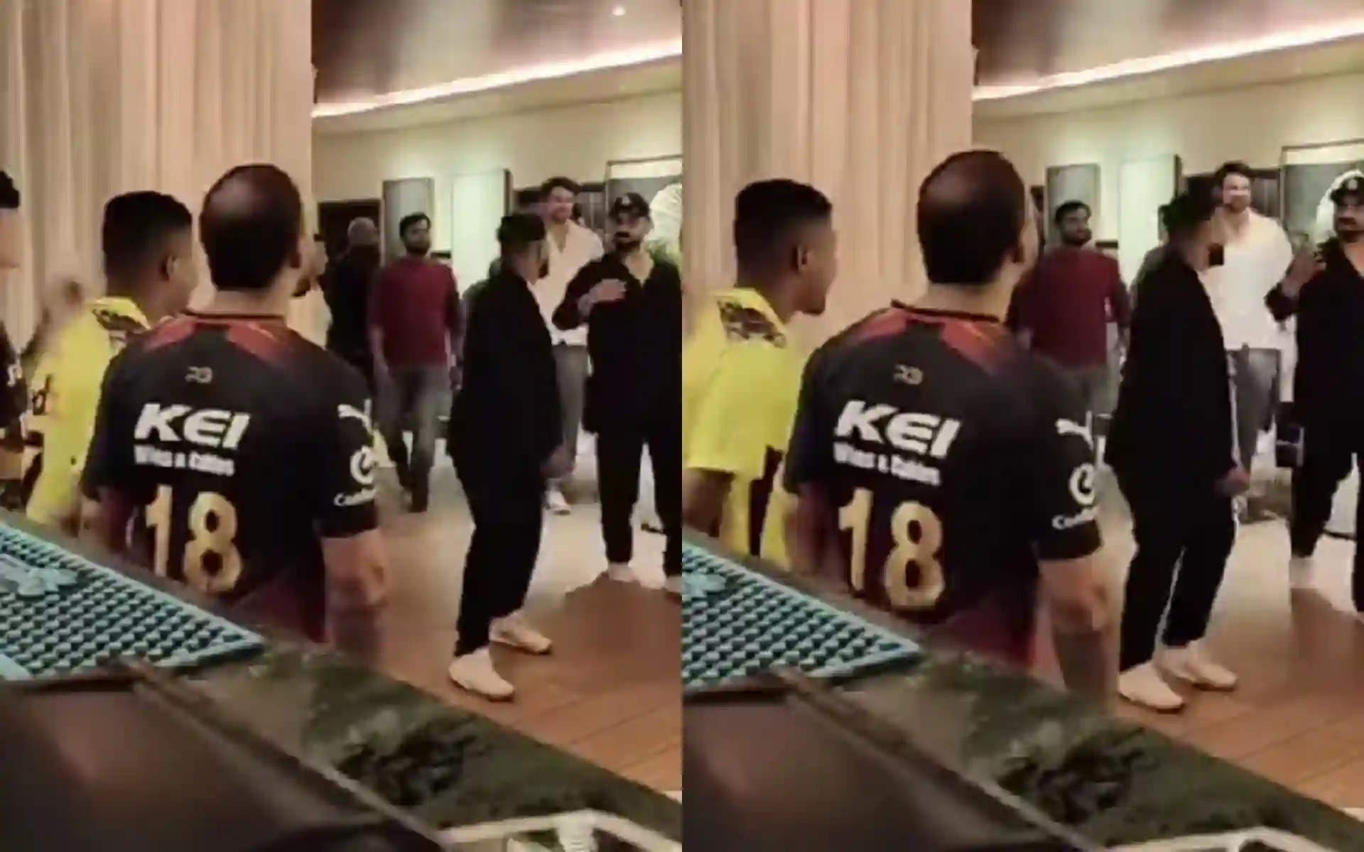 [Watch] IPL 2025: Virat Kohli shares hearty laugh on spotting man wearing CSK jersey at his restaurant