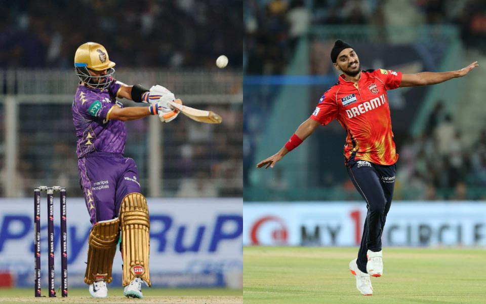 1744653822681 Ajinkya Rahane and Arshdeep Singh