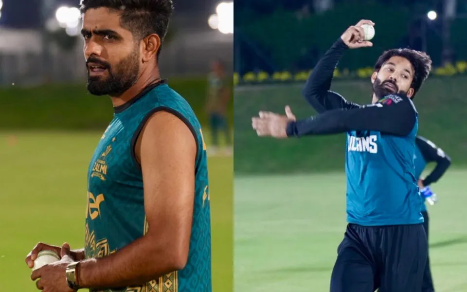 PSL 2025: Babar Azam and Mohammad Rizwan try their hand at bowling in practice
