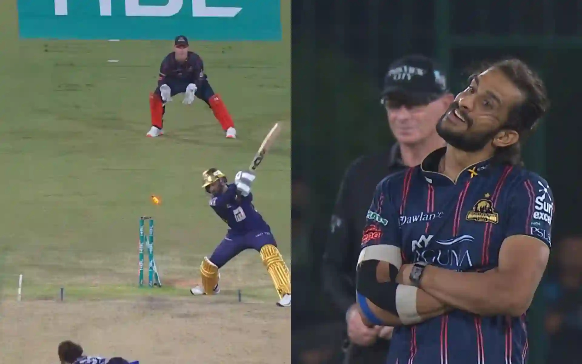 [WATCH] PSL 2025: Hasan Ali mimics Abrar Ahmed's celebration after dismissing him