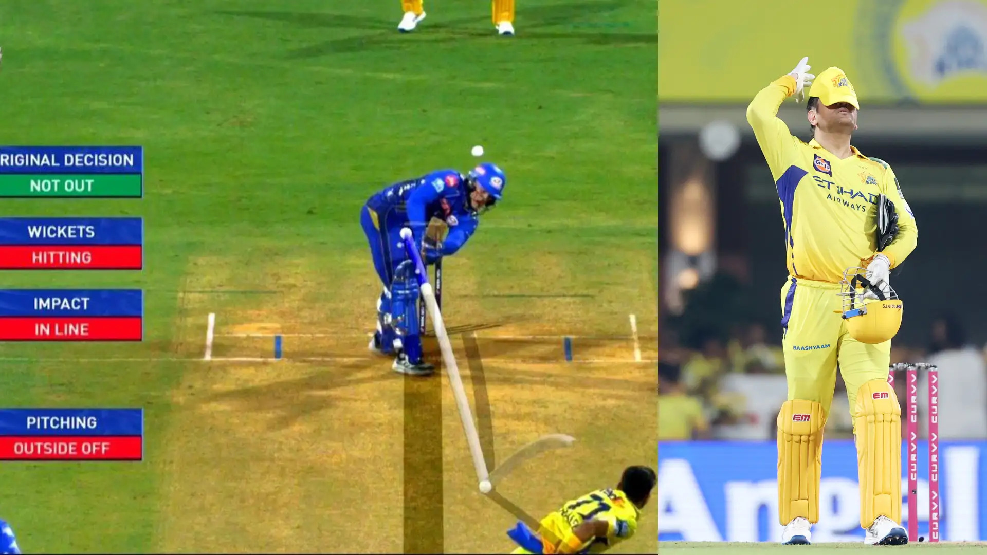 What Happened to Dhoni Review System? MSD Misses An Easy Review