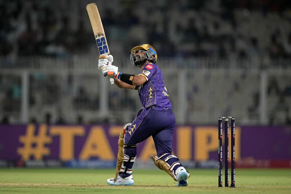 [WATCH] IPL 2025: Ajinkya Rahane lights up Eden Gardens with brave six off: Mohammed Shami