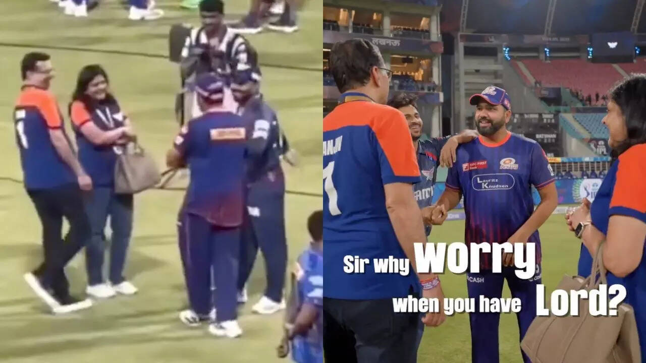 [WATCH] Rohit Sharma's cheeky moment with LSG owner Sanjeev Goenka goes viral: 'Sir, why worry when you have Lord'