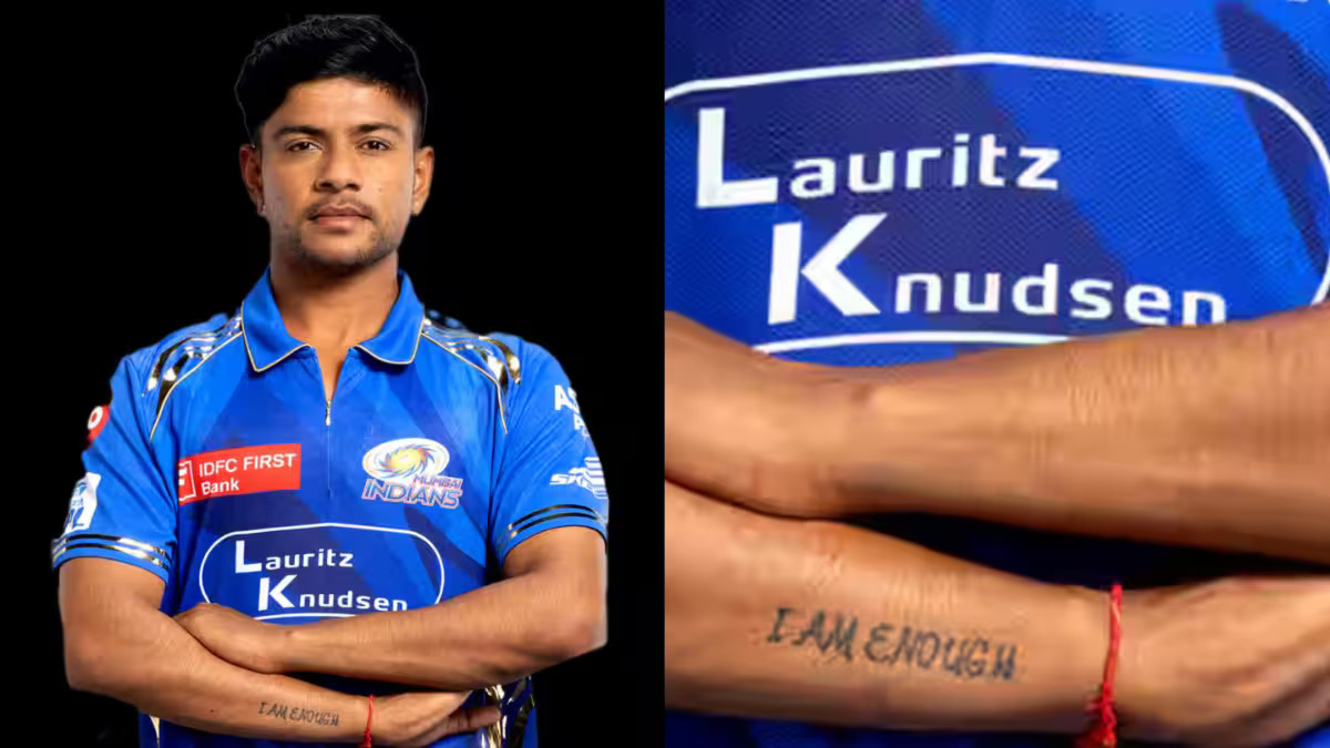 IPL 2025: MI young pacer Ashwani Kumar's 'I Am Enough' tattoo and its powerful meaning