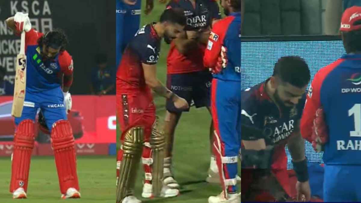 [WATCH] IPL 2025: Virat Kohli replicates "This is my home ground" in front of KL Rahul as RCB beat DC in Delhi