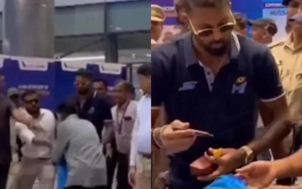 [WATCH] IPL 2025: Hardik Pandya calls back fan after security pulls him away and obliges with an autograph