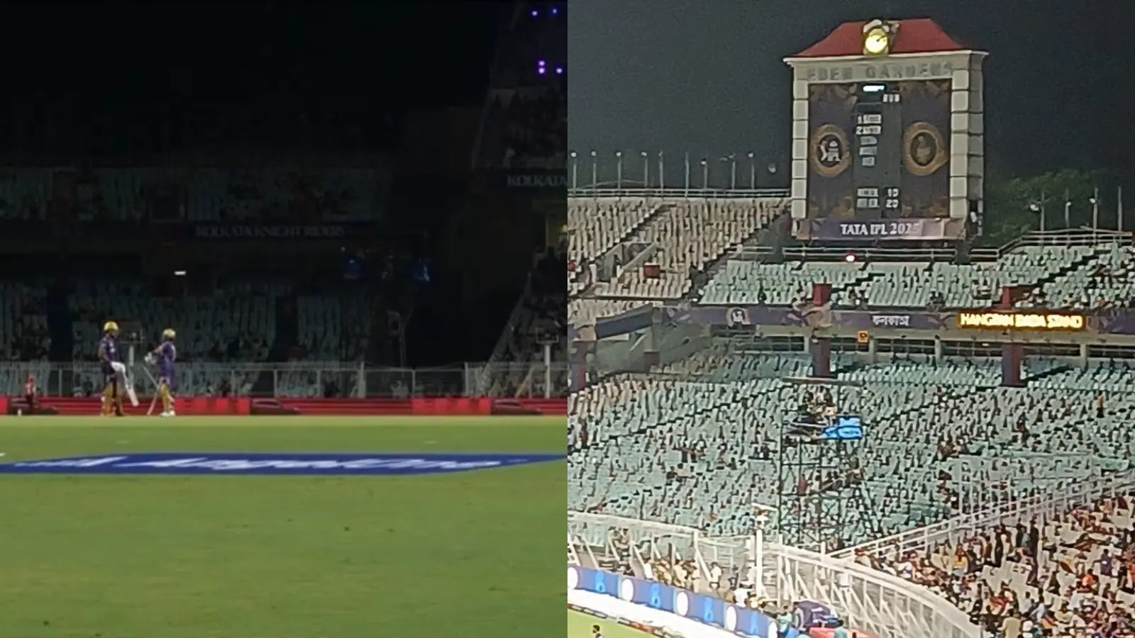 IPL 2025: Fans stunned to see empty stands at Eden Gardens for KKR vs SRH match