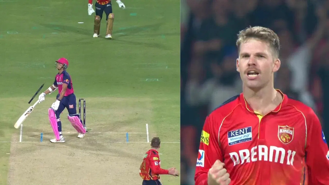 IPL 2025: Yashasvi Jaiswal's off stump does cartwheel on Lockie Ferguson's slower ball
