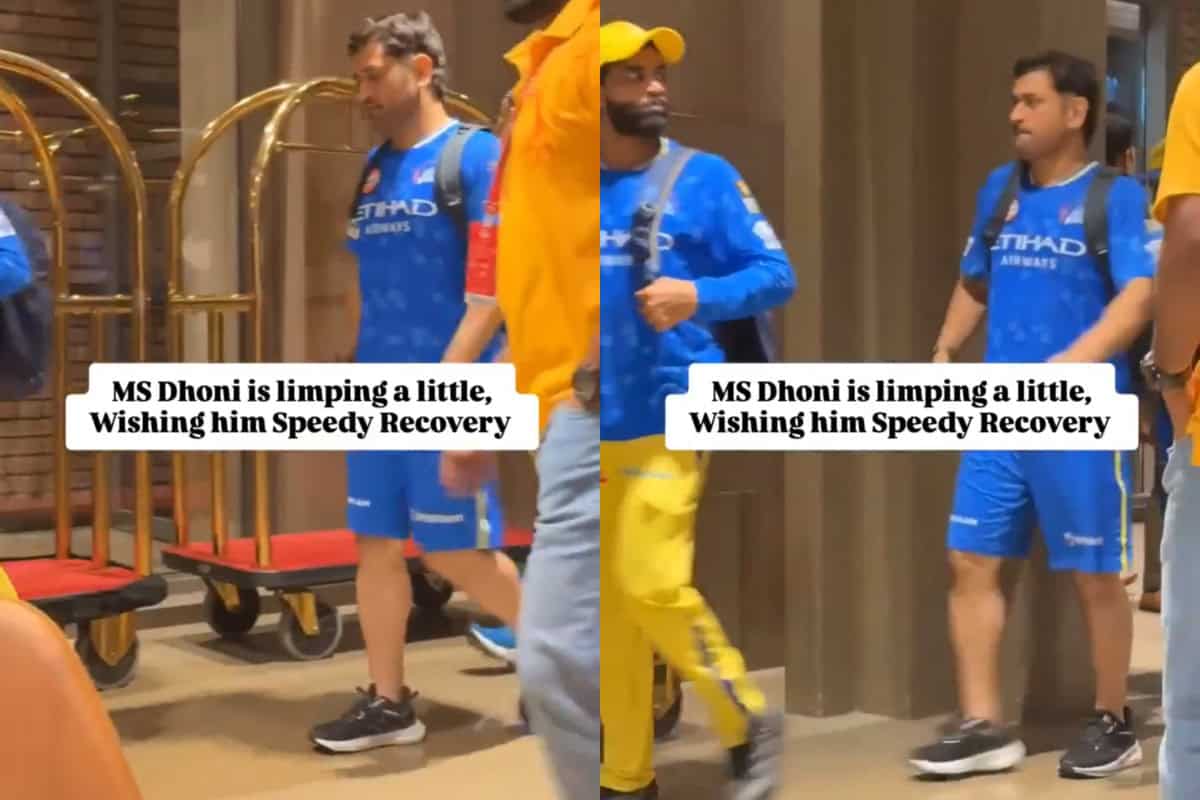 [WATCH] IPL 2025: MS Dhoni seen limping in team hotel after match-winning knock vs LSG