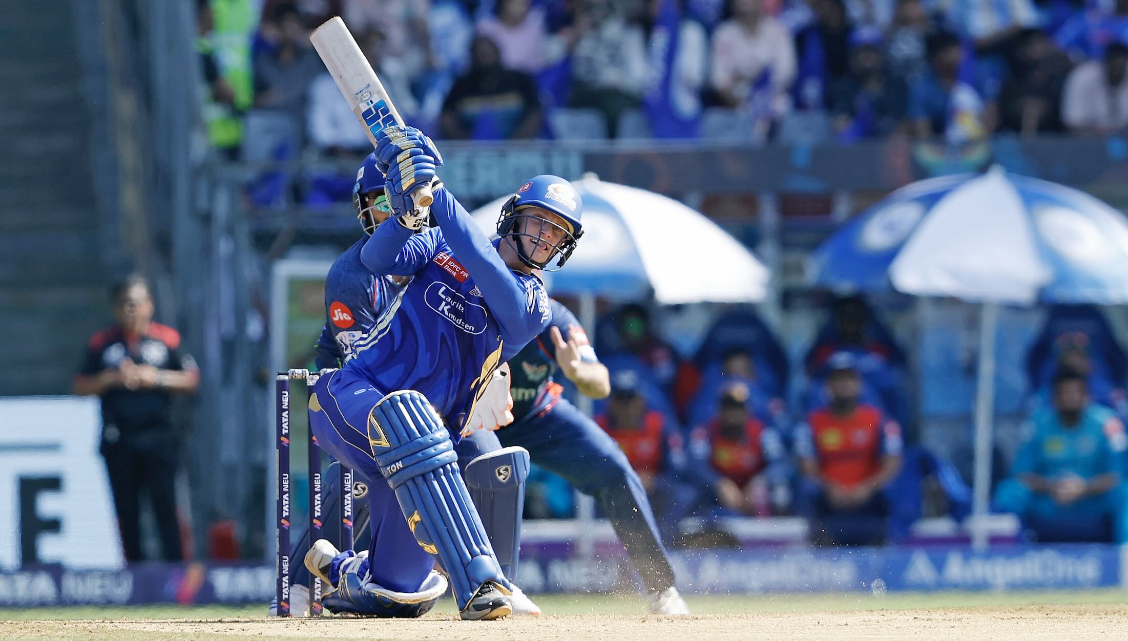 [Watch] IPL 2025: Ryan Rickelton sweeps Ravi Bishnoi for dead straight six