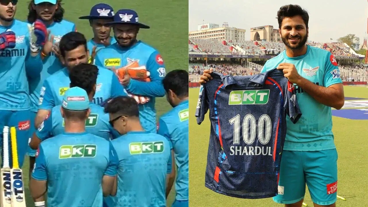 WATCH: Shardul Thakur received customised jersey from Zaheer Khan ahead of 100th IPL match
