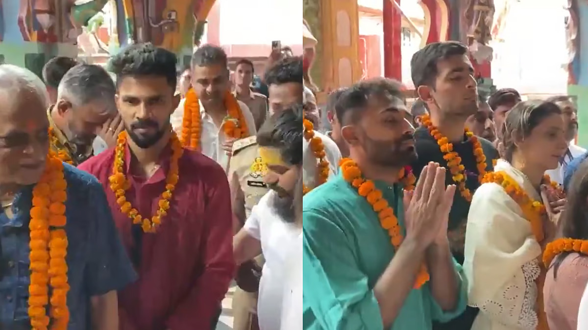 [WATCH] IPL 2025: CSK players visit Ayodhya to seek divine blessings before LSG match