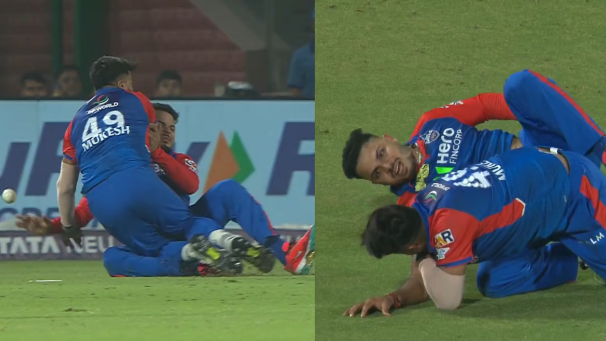 [Watch] IPL 2025: Ashutosh Sharma, Mukesh Kumar get involved in nasty collision