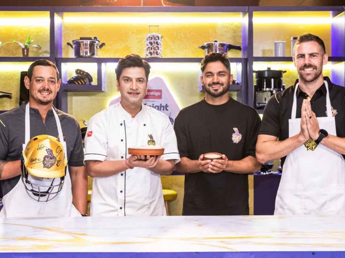 'Shubho Nobo Borsho' - KKR stars Quinton de Kock, Anrich Nortje, & Manish Pandey trade cricket for culinary creations