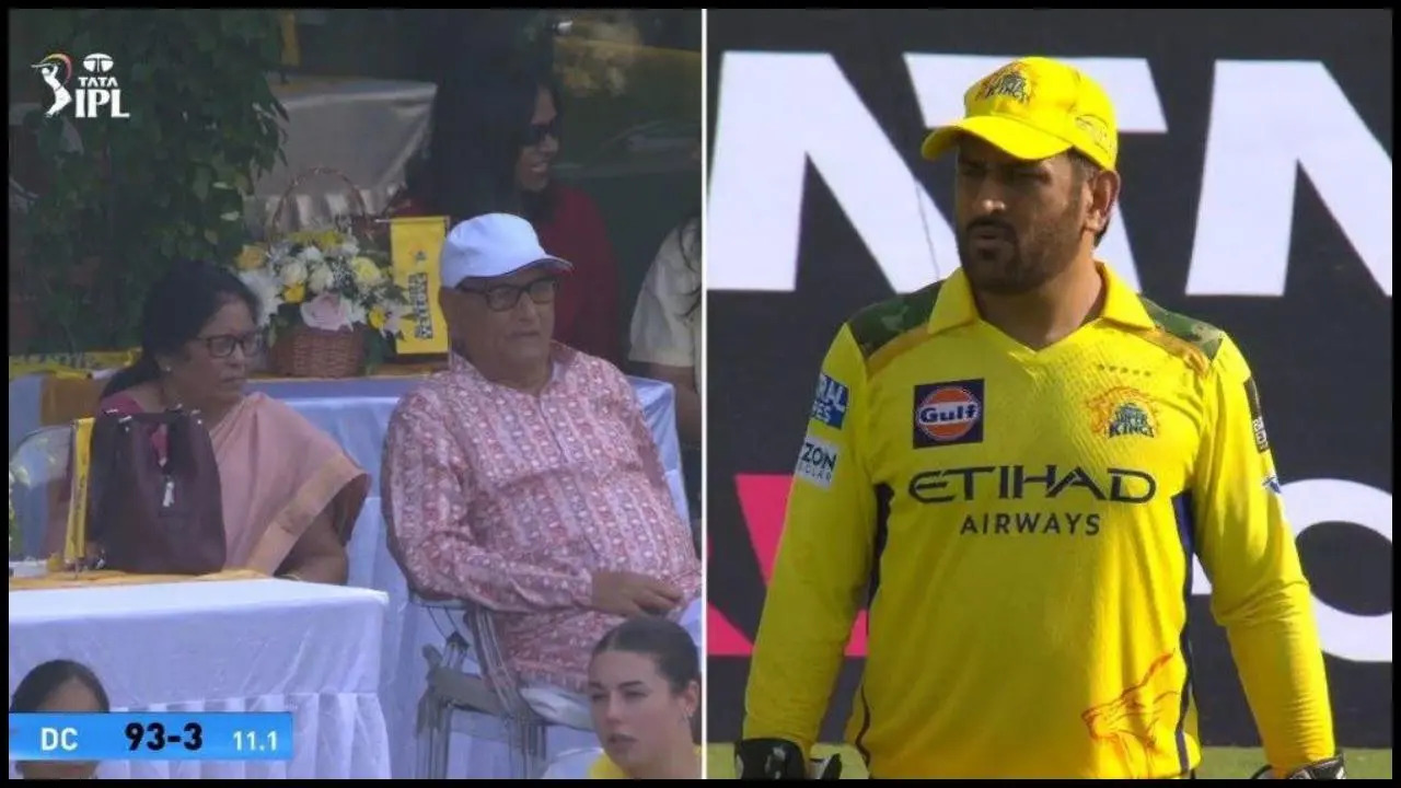 IPL 2025: MS Dhoni's parents' presence in Chepauk sparks retire rumours