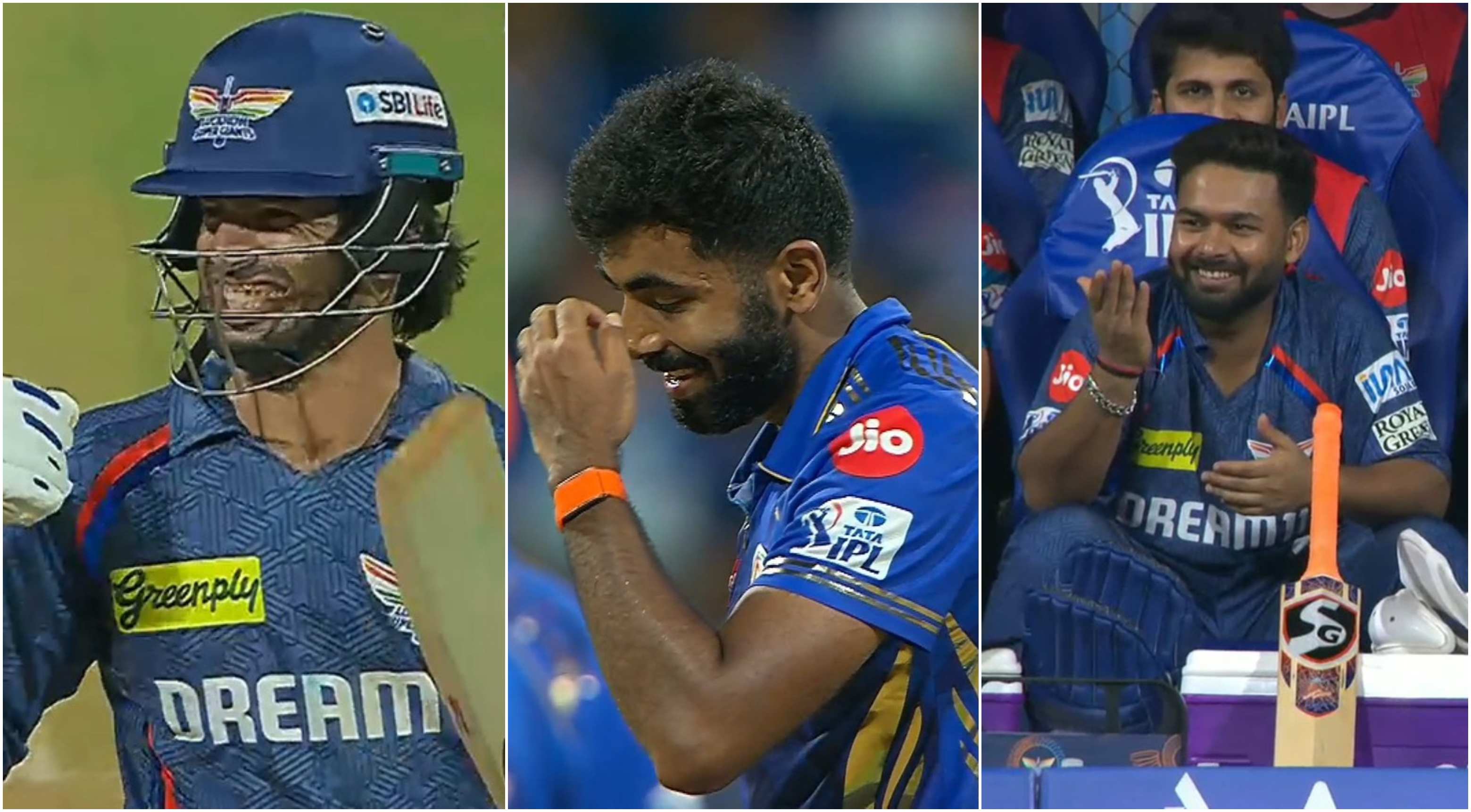 [WATCH] IPL 2025: Ravi Bishnoi brings out animated reaction after slogging Jasprit Bumrah for six