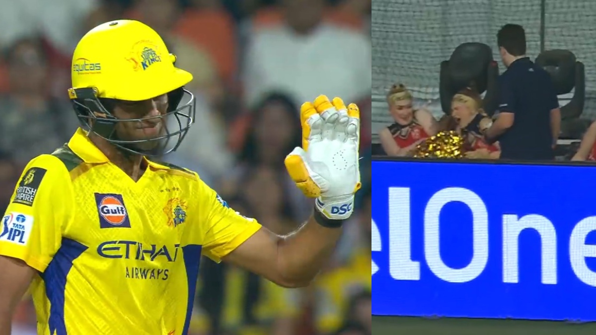 [WATCH] IPL 2025: CSK all-rounder Rachin Ravindra's boundary hits PBKS cheerleader